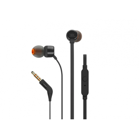 Ausinės - laisvų rankų įranga JBL Tune 110 juodos (kištukas 3.5mm)